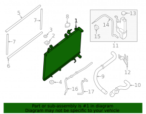 Nissan Murano 15-24 Water Cooling Radiator