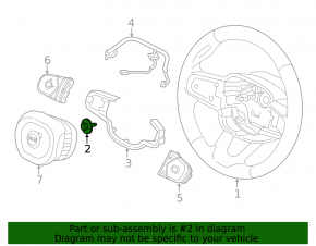 Polestar 2 Steering Wheel Mounting Bolt 21-