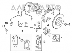 Front Left Brake Caliper Assembly Mini Cooper Countryman R60 10-16