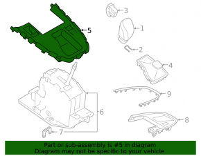 Gearshifter cover Subaru Outback 20-22