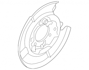 Rear right protective cover for Nissan Leaf 11-14