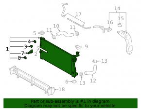 Radiator cooling water Subaru XV Crosstrek 18-23