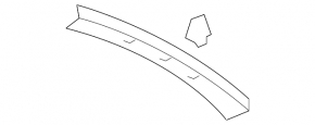 Ceiling trim rear Audi Q7 4L 10-15 gray
