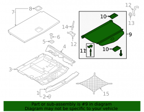 Audi Q7 16-26 trunk cover