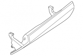 Glove box, glove compartment BMW X5 F15 14-18 black, pokes
