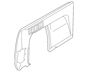 Rear left arch trim assembly BMW X5 G05 24-26 separate, rear part