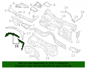 Left Windscreen Wiper Bracket BMW 3 F30 12-18