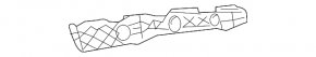 Rear bumper mount, outer left, Toyota RAV4 06-12