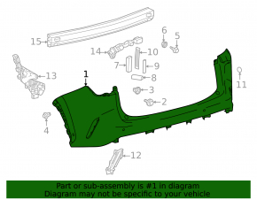 Lexus NX 22-25 rear bumper