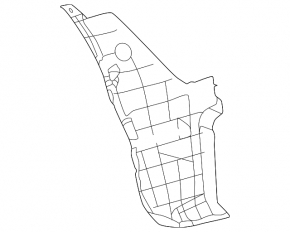 Left rear bumper liner for Toyota Corolla Cross 22-26