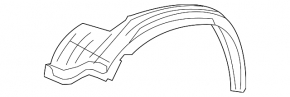 Mudguard front right rear part Toyota Sequoia 08-16