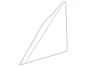 Door trim side triangle front left Lexus CT200h 11-13 prerest