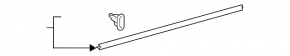 Front left lower door seal Toyota Camry v70 18-24