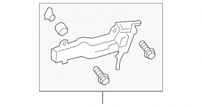 Rear right door handle mechanism Lexus UX200 UX250h 19-