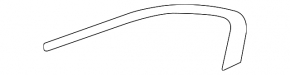 Upper rear right door molding for a 1993 Honda Accord