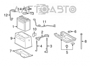 Battery tray Lexus IS250 IS350 10-13
