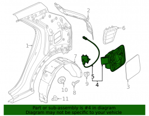 Kia Niro 23- HEV Fuel Door Housing with Lock