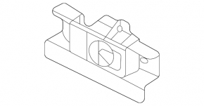 Rear bumper parking sensor mount, left, Hyundai Santa Fe 21-23 hybrid