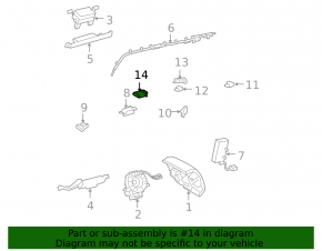 Passenger presence sensor for Toyota Prius V 12-17