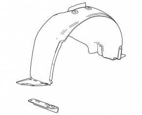Front left fender liner Chevrolet Cruze 11-16