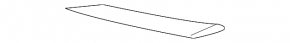 Front bumper grille trim, left, center, black, Porsche Macan 19-26