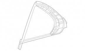 Door glass triangle rear right Mercedes W167 GLE 350 450 20-23 tinted