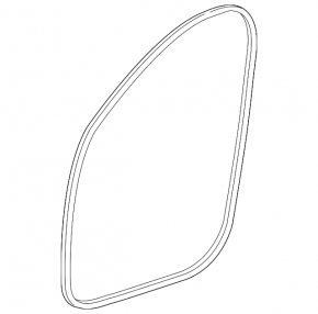 Door seal rear left Mercedes W213 E 17-23