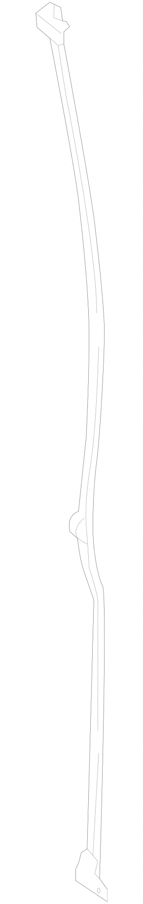 Rear left door seal Mercedes Metris W447 16-23