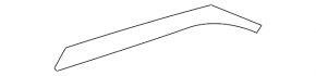Upper door molding front left Ford Explorer 11-19