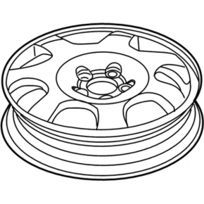Spare tire space saver Lincoln MKX 16-18 R18 155/70, cast