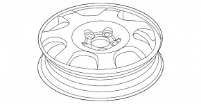 Spare tire space saver Lincoln MKX 16-18 R18 155/70, cast