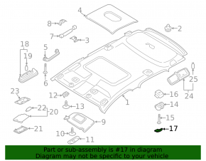 Hook ceiling rear left Ford Ecosport 18-22