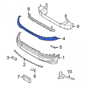 Ford Bronco Sport 21-25 Front Bumper Upper Trim