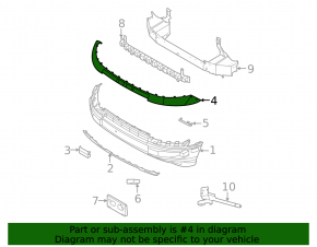 Ford Bronco Sport 21-25 Front Bumper Upper Trim