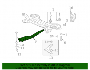 Mitsubishi Galant 04-12 front longitudinal beam