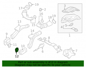 BMW 5 F10 11-16 Air Intake Frame