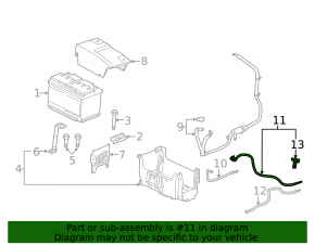 Negative battery terminal Chevrolet Impala 14-20
