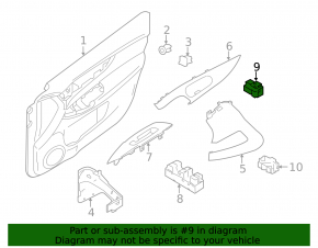 Nissan Rogue Sport 20-21 mirror control
