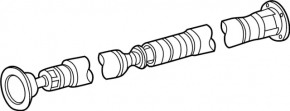 Propeller shaft Infiniti QX50 19-25 with bracket