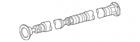 Propeller shaft Infiniti QX50 19-25 with bracket