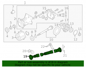 Propeller shaft Infiniti QX50 19-25 with bracket