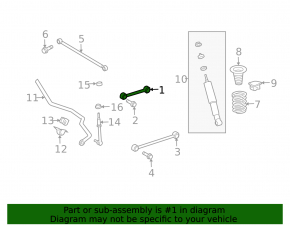 Lexus GX460 10-23 short rear left control arm