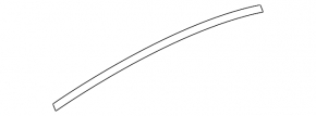 Upper rear right door molding for Audi A6 C8 19-25 chrome