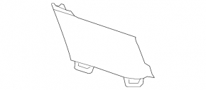 Front bumper plug in the lower grille right BMW X5 E70 11-13 rest, M Sport, structure