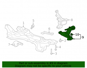 Lower front left control arm for Honda Fit 15-20
