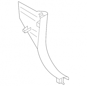 Front pillar trim lower right BMW X3 F25 11-17 beige