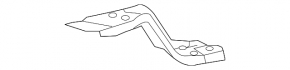Front Bumper Bracket on TV Right Lexus NX200t NX300 NX300h 15-21 Upper