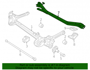 VW Beetle 12-12 Rear Beam Subframe