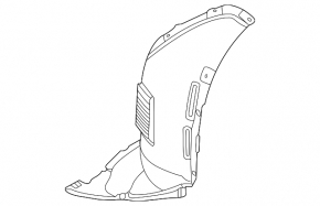 Front right fender liner, front part, VW Golf GTI/R 22-26