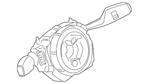 Steering column switch guitar assembly BMW X3 F25 11-14 with a cable for steering wheel heating